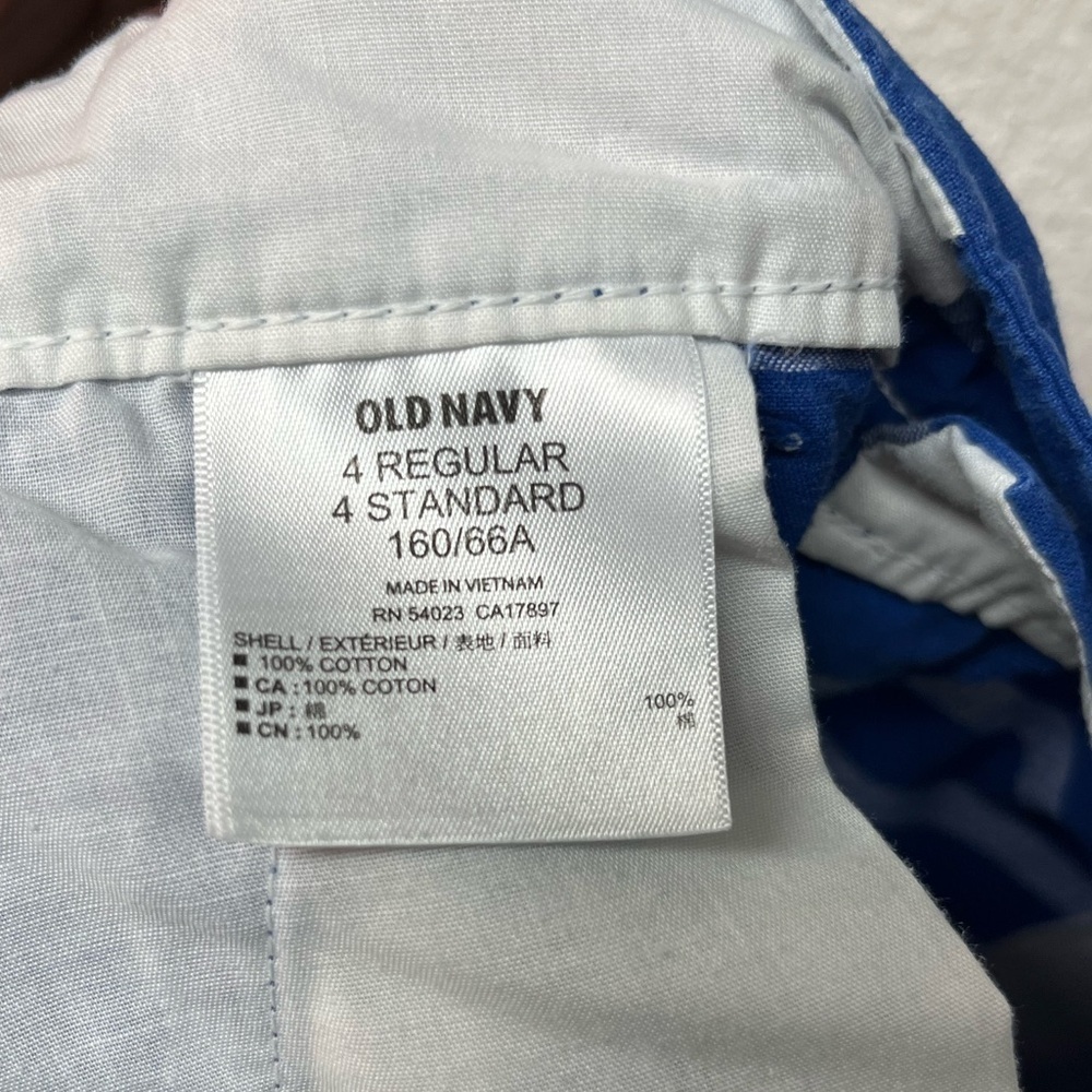Old Navy Blue Striped Women's Shorts - Picture 4 of 4